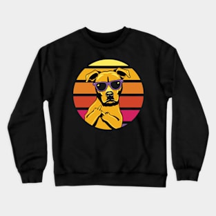 Thug Dog 80s Retro Style Crewneck Sweatshirt